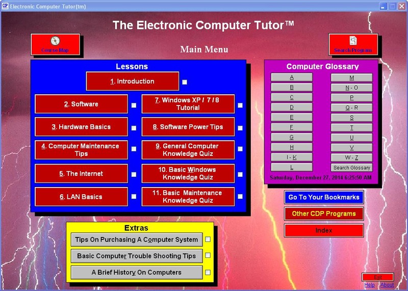Electronic Computer Tutor Screenshot